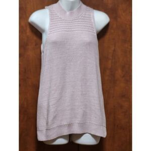 Gap Prink Crochet Knit Sleeveless Top Size XS